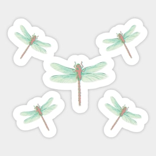 Dragenfly Pattern Sticker Sticker